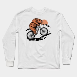 MOUNTAIN BIKE BEAR Long Sleeve T-Shirt